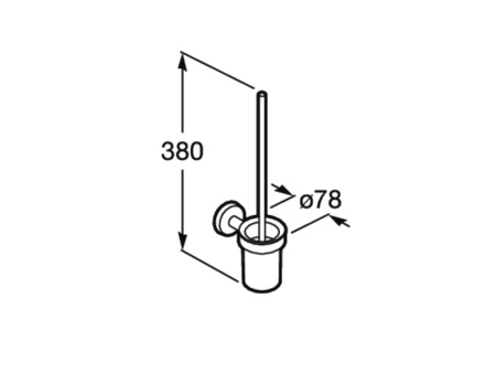 Ёршик Roca с подставкой Twin 816715001