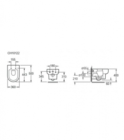 Унитаз подвесной Grossman GR-P3015