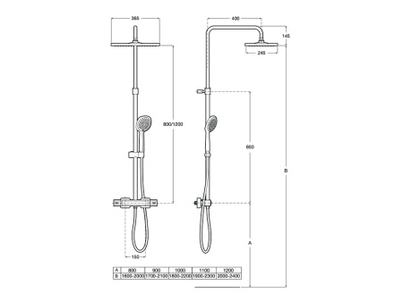 Душевая система Roca Level-T 5A201AC00
