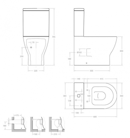Бачок для унитаза GALA Emma 27558