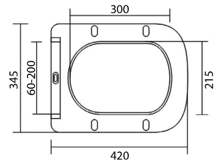 Унитаз подвесной безободковый с сиденьем BelBagno DUE BB3103CHR/SC