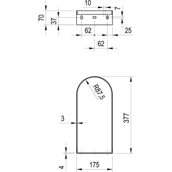 Кронштейн для раковины Ravak Yard 400 X01786 Кронштейн для раковины Ravak Yard 400 X01786