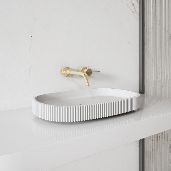 Раковина накладная ABBER Stein AS2601 белая матовая