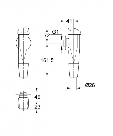 Автоматическое смывное устройство для унитаза GROHE Rondo 37144000