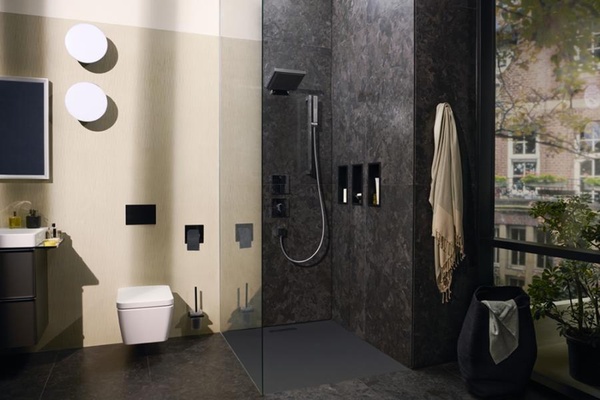 Верхний душ с кронштейном Hansgrohe Pulsify E 260 2jet EcoSmart 24351000 хром 