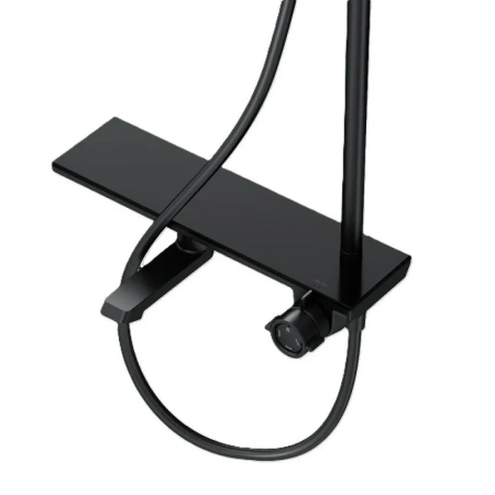 Душевая система с изливом Am.Pm Gem F0790722 черный матовый