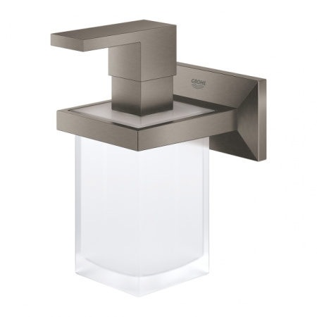 Держатель с дозатором для жидкого мыла Grohe Allure Brilliant 40494 AL0 (40494AL0) темный графит матовый Держатель с дозатором для жидкого мыла Grohe Allure Brilliant 40494 AL0 (40494AL0) темный графит матовый