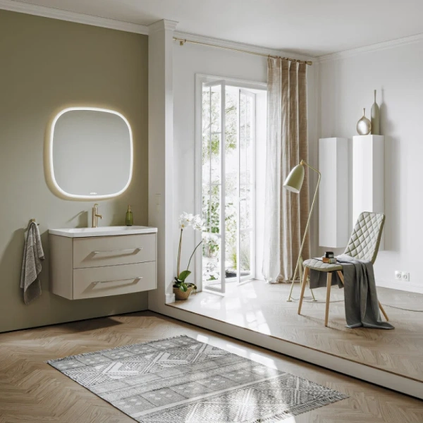 Тумба без раковины 80 см Aqwella Neringa NER0108MD морская дюна