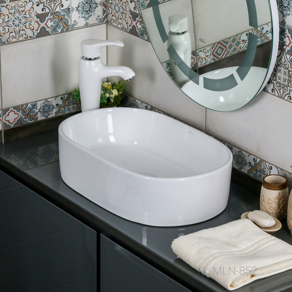 Раковина накладная (57х36) Melana 852-805