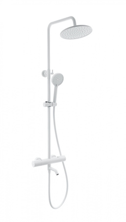 Душевая система с термостатом WONZON & WOGHAND INN 2, белый матовый WW-A3006-T1-MW