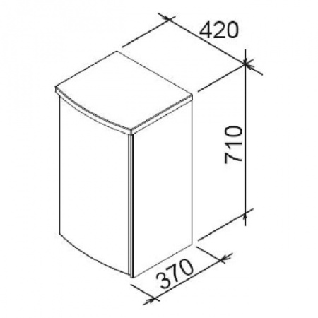 Шкаф Ravak PS Uni Praktik/Rosa X000000167