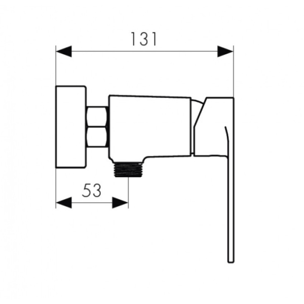 Смеситель для ванны KAISER Terso (70077)