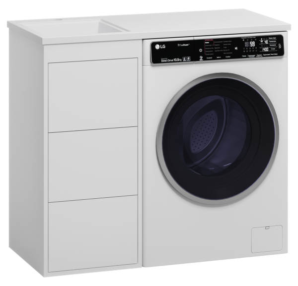 Тумба под стиральную машину Brevita Grafit 40 GRA-01040-023Я