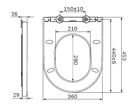 Сиденье для унитаза с микролифтом Am.Pm Spirit 2.0 C707858WH