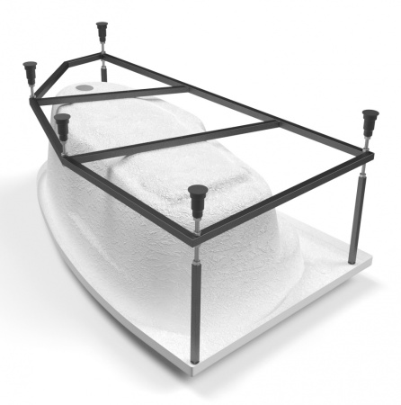 Ванна акриловая асимметричная Cersanit JOANNA 140х90 левая 63334