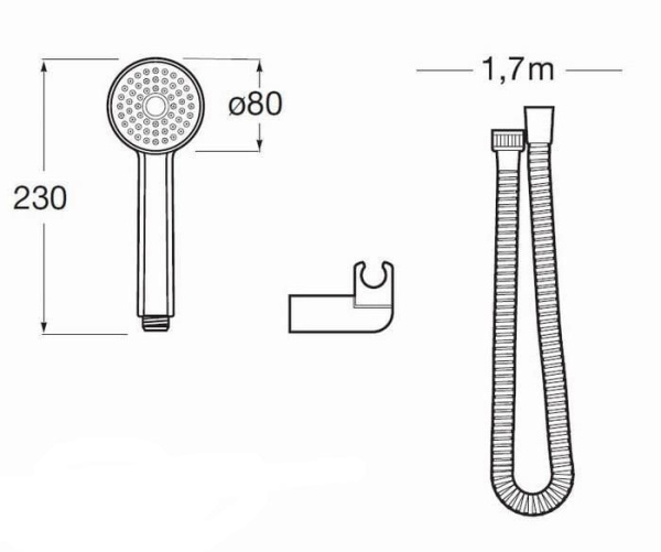Душевой набор Roca Stella A5B9303C07