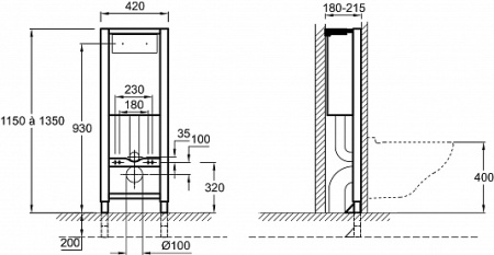 Инсталляция для унитазов Jacob Delafon E4321-NF