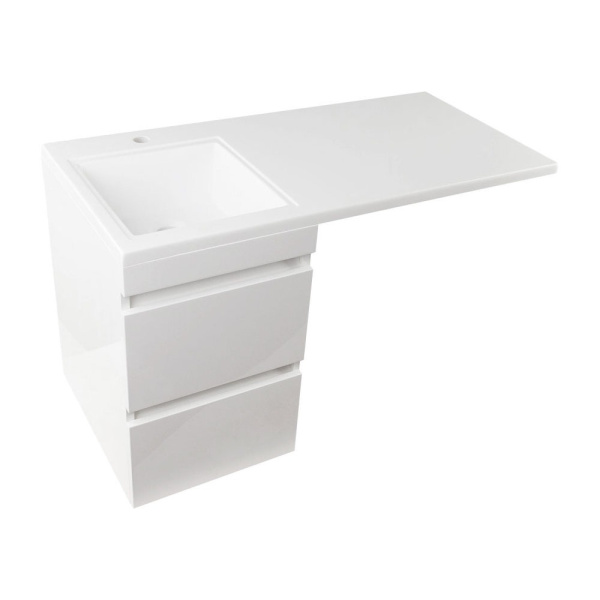 Тумба под стиральную машину подвесная Style Line Даллас СС-00000567 белый