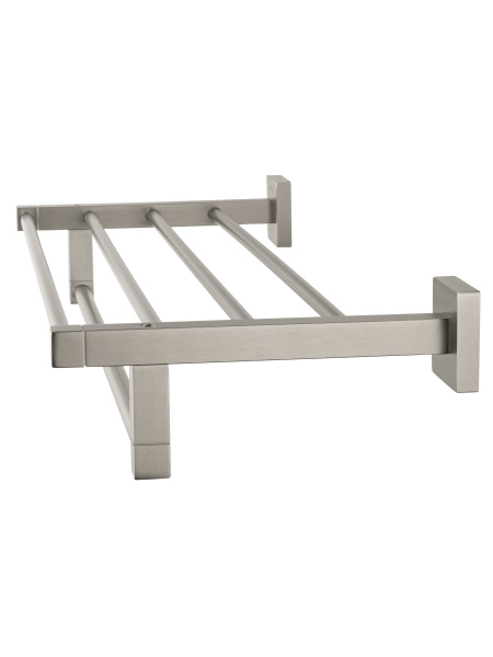 Полотенцедержатель с полкой WONZON & WOGHAND POLO, брашированный никель WW-8981-BN