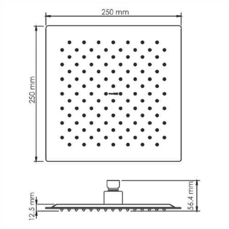 Душевая система WasserKRAFT A55201, матовое золото