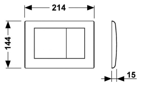Панель смыва с двумя клавишами TECE Planus 9240321