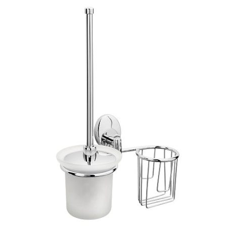 Ерш стеклянный, настенный и держатель для освежителя Raiber R70118