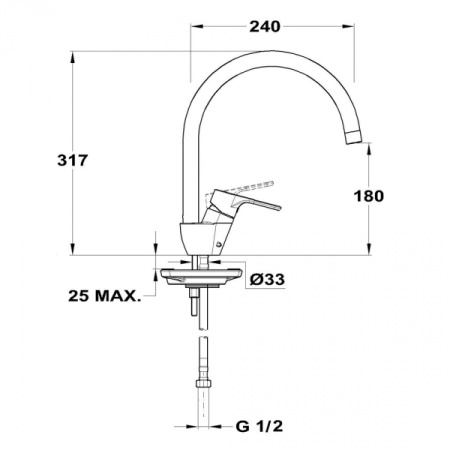 Смеситель для мойки Mofem Pro 152-1763-04