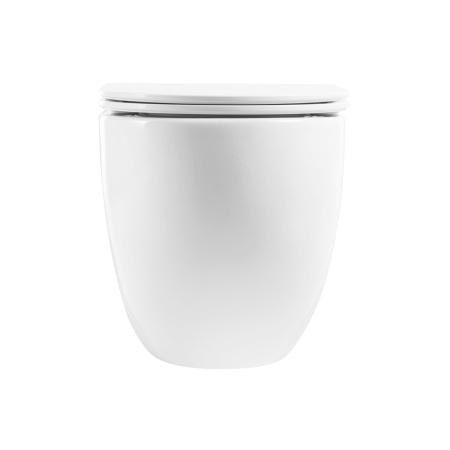 Унитаз подвесной безободковый BelBagno ONDA BB066CHR/BB870SC с сиденьем микролифт