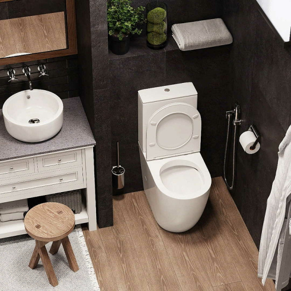 Унитаз компакт Cerutti SPA Bella CT8709 с бачком и сиденьем Микролифт