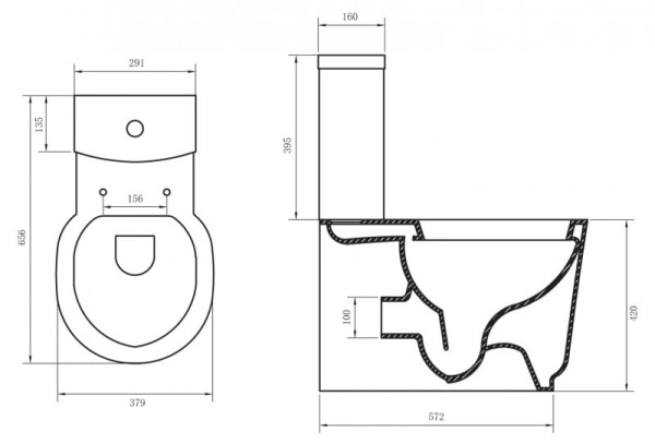 Бачок для унитаза BelBagno Sabrina BB122T Бачок для унитаза BelBagno Sabrina BB122T