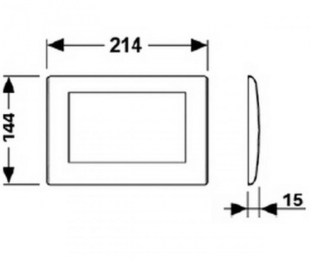 Кнопка смыва Tece Planus 9240312