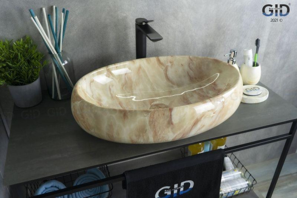 Раковина накладная (60х41) Gid Mnc162