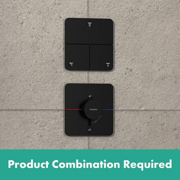 Термостат для душа Hansgrohe ShowerSelect Comfort Q 15589670 черный матовый