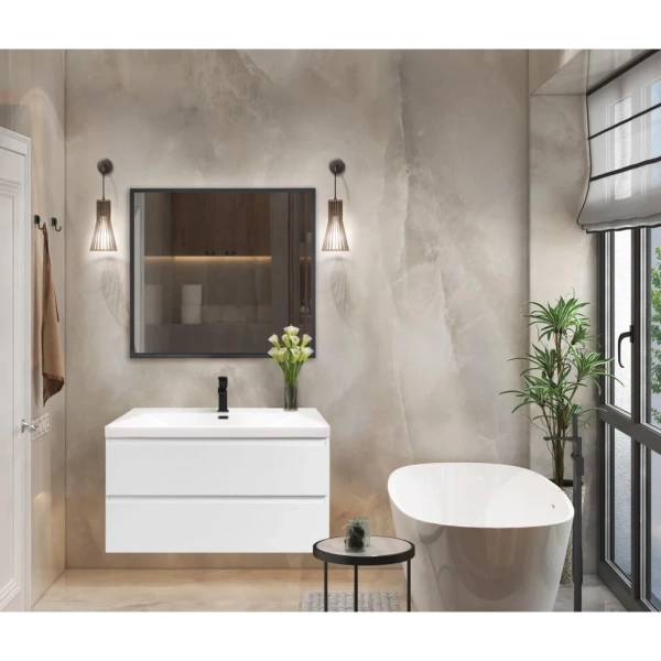 Тумба под раковину Cezares MOLVENO-100-2C-SO-BG Bianco Ghiaccio