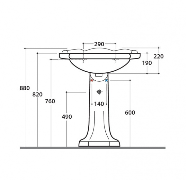 Пьедестал Globo Paestum PA005.BI