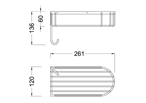 Полка с крючком Timo Nelson 150080/00