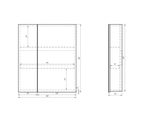 Шкаф-зеркало Alvaro Banos Viento 8403.3000