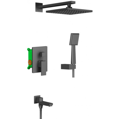 Душевая система встроенная Timo Selene SX-3069/03SM черный