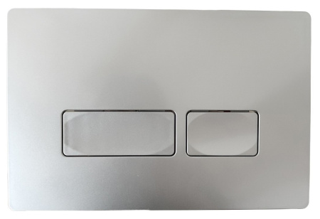 Клавиша смыва Cerutti, кнопки прямоугольные, серебро, CR02SV