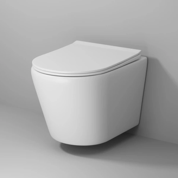 Унитаз подвесной безободковый Grossman Fly GR-4478MS с сиденьем микролифт