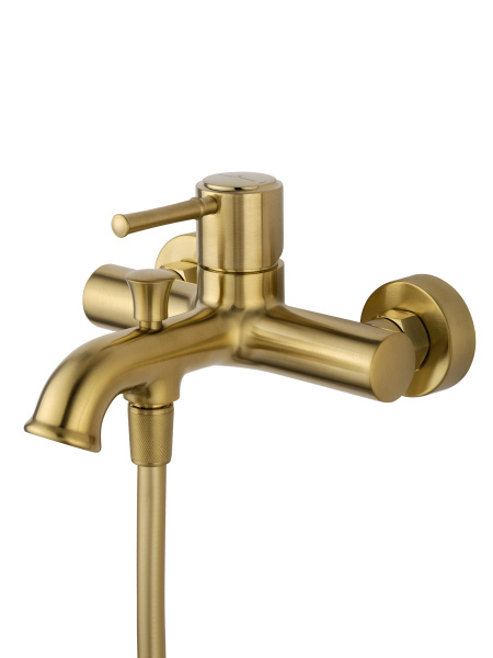 Смеситель для ванны с душем WONZON & WOGHAND TOR, брашированное золото WW-88037073-BG Смеситель для ванны с душем WONZON & WOGHAND TOR, брашированное золото WW-88037073-BG