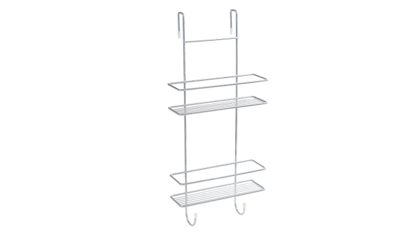 Полка двойная для душевой кабины Fixsen хром FX-740-2