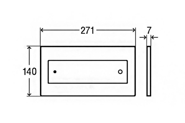Кнопка для инсталляции для унитаза Viega Visign for Style 11 597108