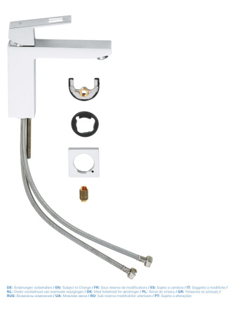 Смеситель для раковины однорычажный Grohe Eurocube 23446 000 (23446000) хром 