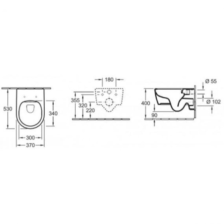 Унитаз подвесной Villeroy&Boch Avento 5656RS01