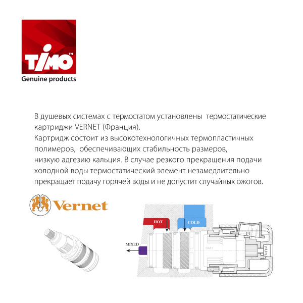 Душевая система встроенная с термостатом Timo Petruma SX-5079/00SM хром