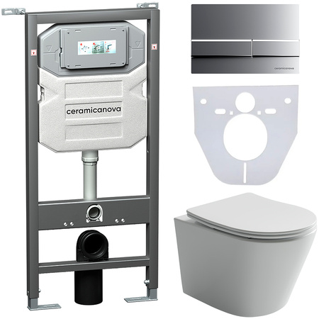 Комплект унитаза с инсталляцией Ceramicanova Balearica CN6000_1002M_1000