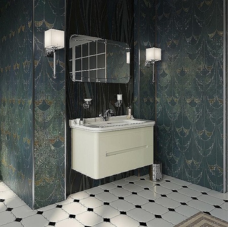 Тумба подвесная без раковины Kerasan Waldorf 925530 bi vaniglia matt