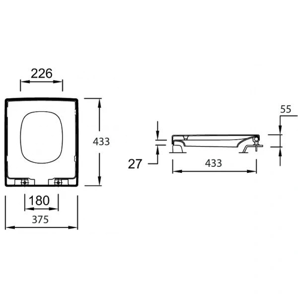 Крышка для унитаза soft close Jacob Delafon Escale E70004-00