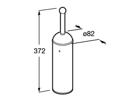 Ёршик Roca с подставкой Carmen 817008001